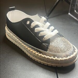 Stylish Black and Bling sneaker